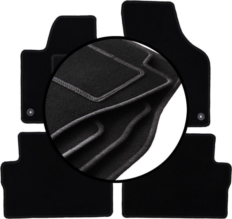 Komplettset Veloursmatten für: Volkswagen Sharan II Minivan (2010-)