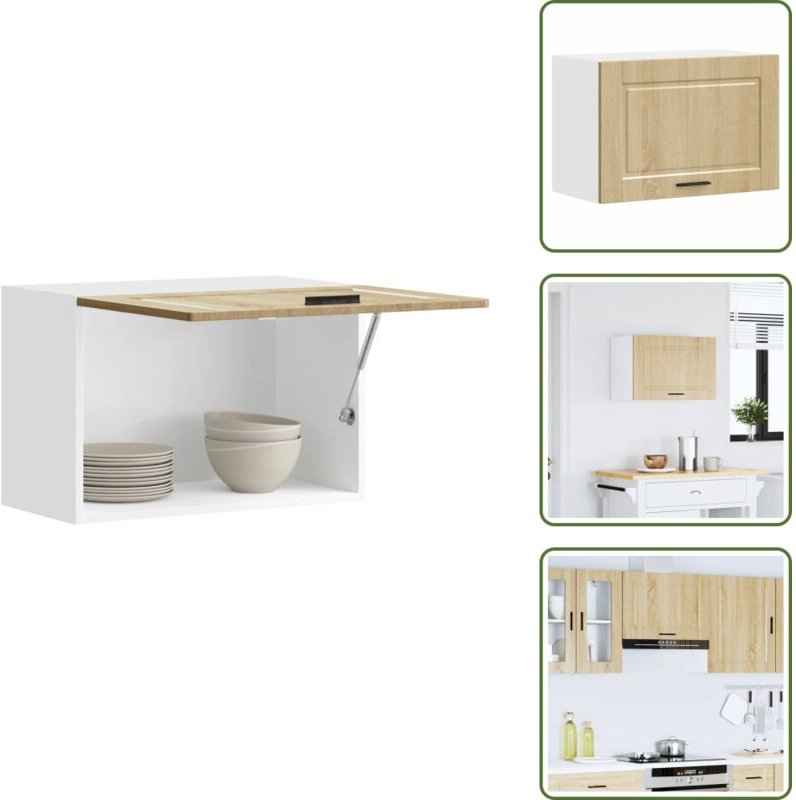 The Living Store - vidaXL Küchen-Hängeschrank Porto Sonoma-Eiche Holzwerkstoff