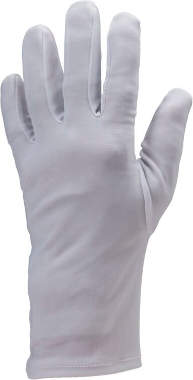 Set mit 600 - EUROLITE 4210 Handschuhe - Genähter Halt - 100% Polyamid weiß 25g Größe 8