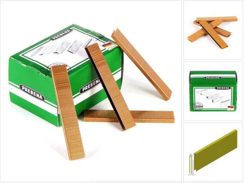 ES18CNKHA Klammern Heftklammern Typ es 7800 Stück 18 mm verzinkt geharzt - Prebena