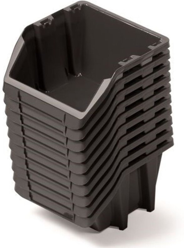 Kistenberg kuwety 20 bineer short 10szt. czarne 187x158x114mm