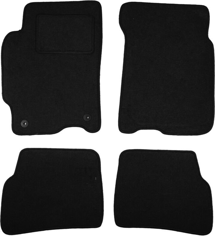 Schwarze Veloursmatten für: Mazda 626 V GF Kombi, Liftback, Limousine (1997-2002)