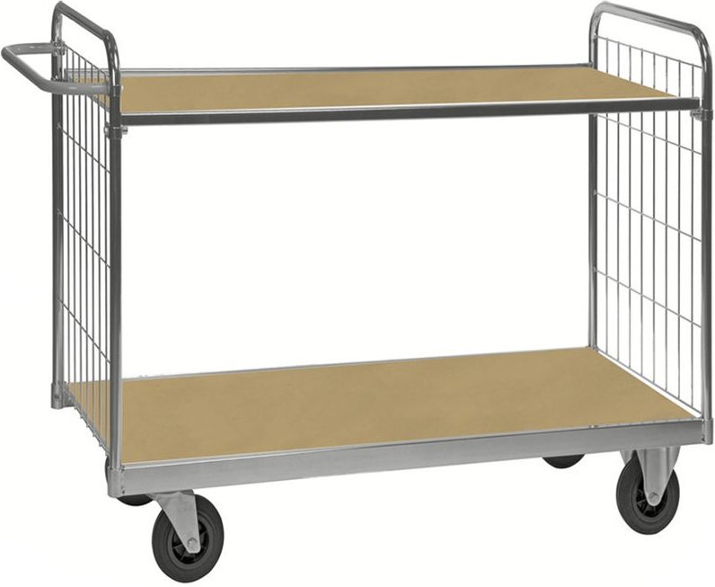 Kongamek ESD-Etagenwagen Serie 9000-M mit 2 Etagen 1200x600mm Ladefläche mit Bremse