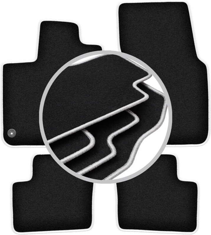 CARLUX-SILVER Autofußmatten für: Renault Twingo III Fließheck (2014-)