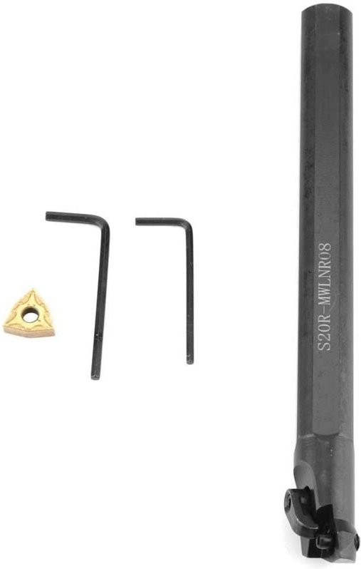 Zoternen - Drehwerkzeug, 20x200mm S20R-MWLNR08 CNC-Drehwerkzeug Bohrstangenhalter Rechts 95 Grad mit WNMG0804 Klinge