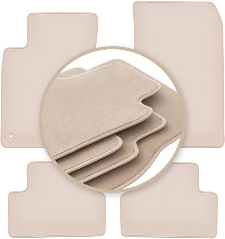 PREMIUM Beige Matten für: Mercedes W246 B-Klasse 2011-2018