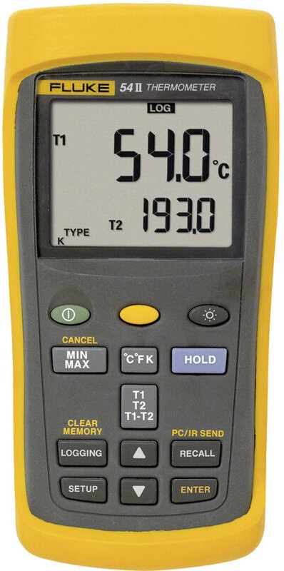 54IIB 50HZ Temperatur-Messgerät -250 - +1767 °c Fühler-Typ e, j, k, n, r, s, t - Fluke