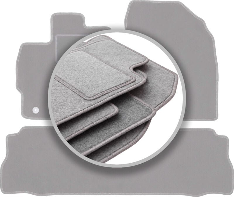 Graue Automatten für: Toyota Prius III Plus Fließheck (2011-2015)