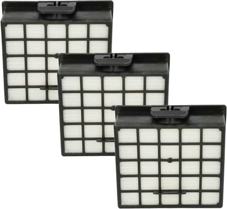3x Staubsaugerfilter kompatibel mit Siemens Z2.0, vsz 31455, Z3.0, vsz 41666/01, Z1.0 Staubsauger - HEPA-Filter Schwarz ...