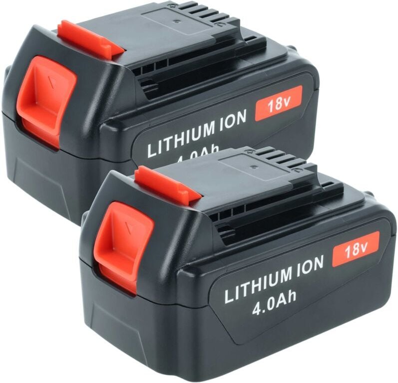 vhbw 2x Akku kompatibel mit Black & Decker GKC1820L, GKC1000L, GKC1825L20, GKC1817L, GKC1825LB Werkzeug (4000 mAh, Li-Io...