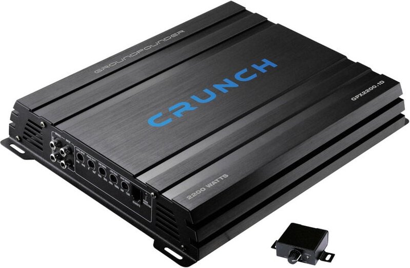 Crunch GPX2200.1D2 1-Kanal Digital Endstufe 2200 W Lautstärke-/Bass-/Höhen-Regelung Passend für (Aut