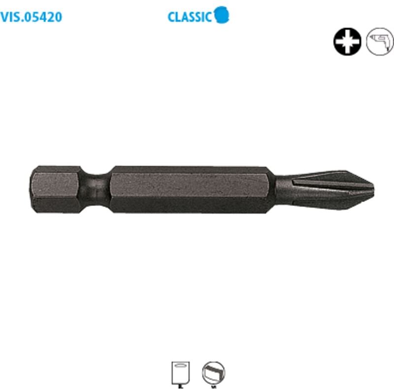 Schraubendreheraufsatz, lange Serie 1/4'' - POZIDRIV® Classic PZ Nr. 2 Lang. 50, Packung mit 15