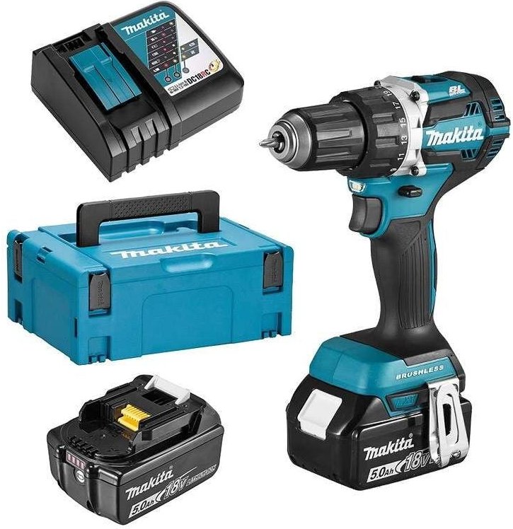 Bohrschrauber 18V lxt (2x5,0 Ah) in makpac Makita DDF484RTJ