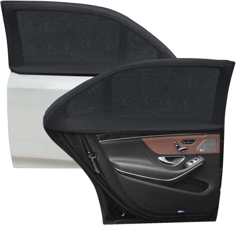 Ymyny Auto-Sonnenschutz für Babys, 2er-Pack Auto-Sonnenschutz mit maximaler UV-Beständigkeit, passt für die meisten Auto...