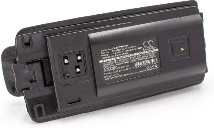 Vhbw - 1x Akku Ersatz für Motorola PMNN6035, 6080384X65, RLN6305 für Funkgerät, Walkie Talkie (1100 mAh, 7,4 v, Li-Ion) ...
