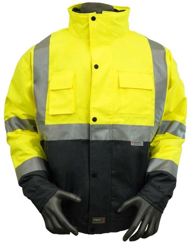 PROFIL Warn-/Wetterschutzjacke Comfort Gr. M gelb