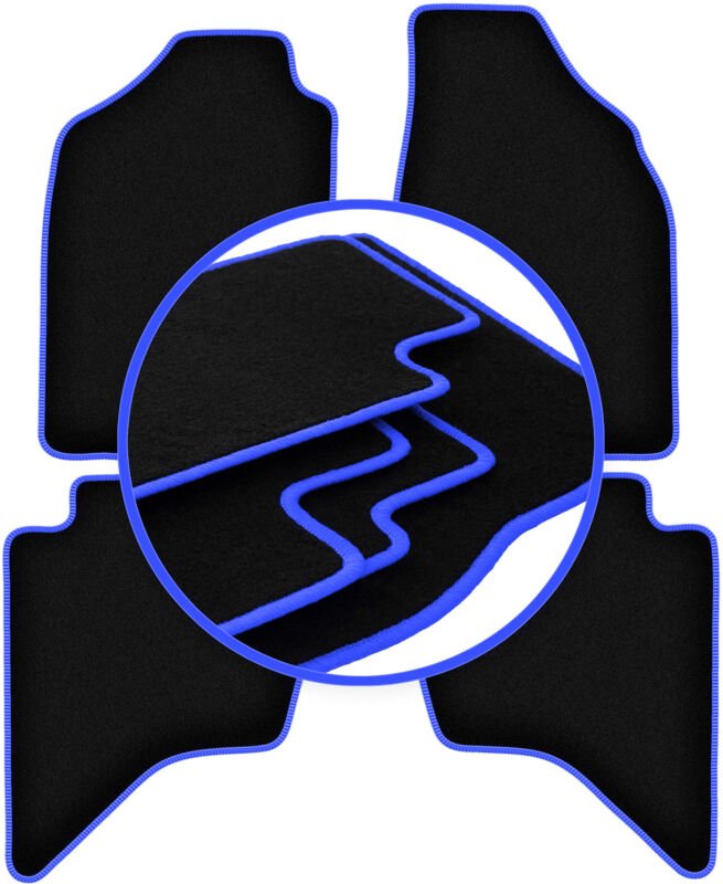 CARLUX-BLUE Auto-Fußmatten für: Ford Ranger MK2 Pickup (2007-2012)