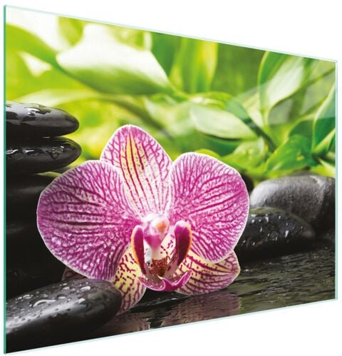 Glasschneidebrett 30x22 Orchidee