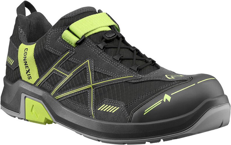 Haix - Sicherheitshalbschuh connexis grey/ citrus Safety t S1P Low Gr. 41 uk 7.5