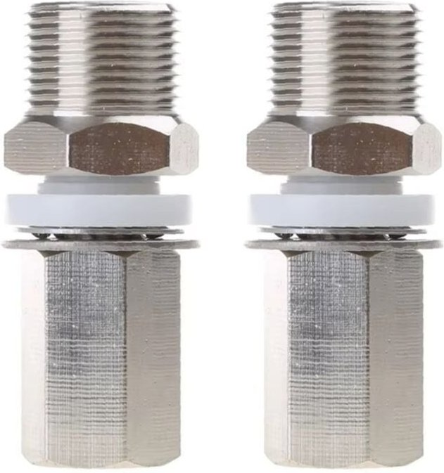 2Pcs S216 3/8-24 zu SO239 Antenne Mount Adapter SO-239 Gewinde für cb Ham Radio