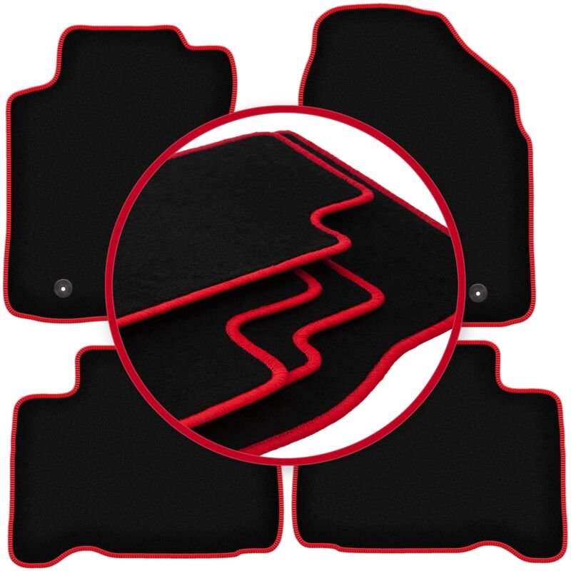 CARLUX-RED Auto-Fußmatten für: Lexus NX 200T Crossover (2014-)