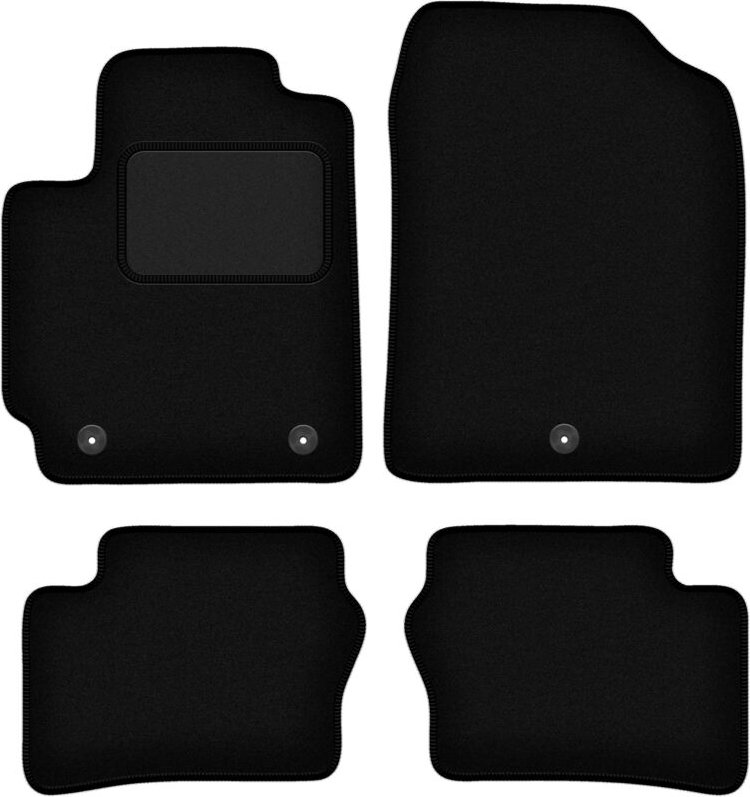 Schwarze Veloursmatten für: Kia Picanto III Fließheck (2017-)