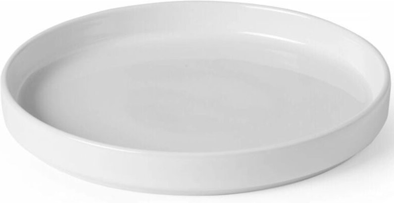 OSLO Teller mit hohem Rand, weiß, 200 x 25 mm - 6er-Set
