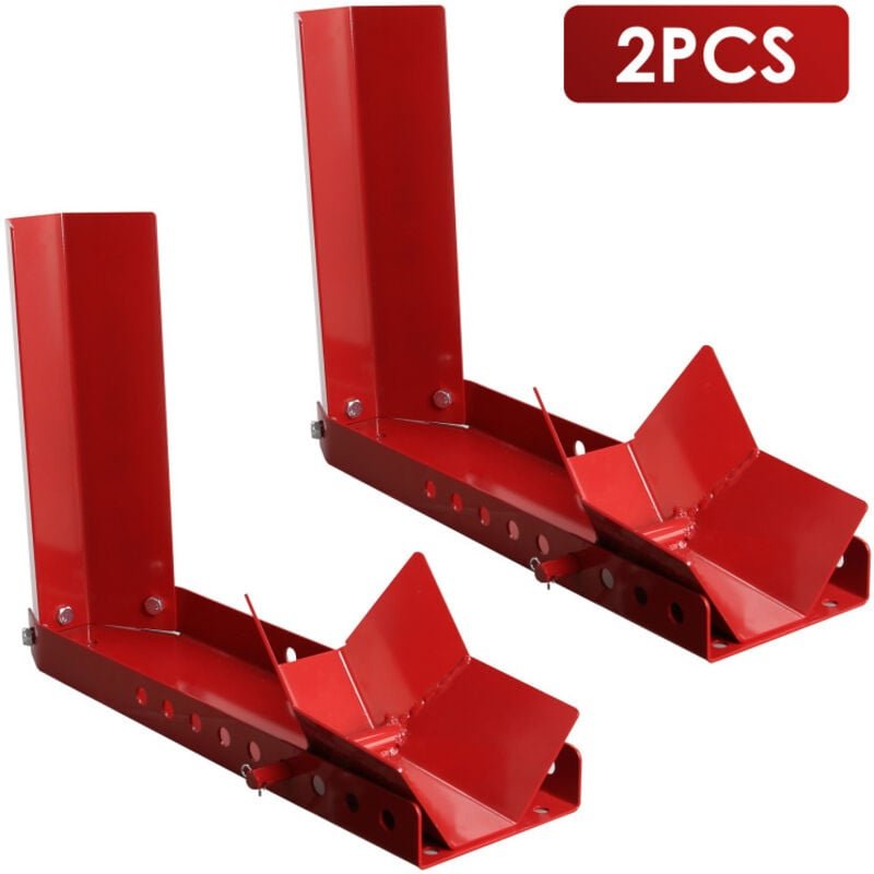 Vingo - swanew Motorradwippe 2x Motorrad vorne Verladehilfe Schiene Vorderradklemme Radwippe Motorrad Radklemme Motorrad...