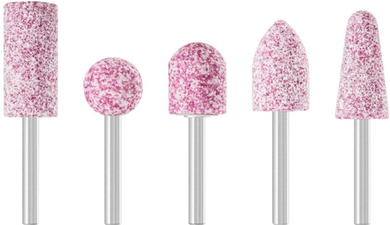 Pferd - steel Schleifstift-Set 5-tlg. Schaft-Ø 6 mm A30/46/60 für Stahl- und Stahlguss