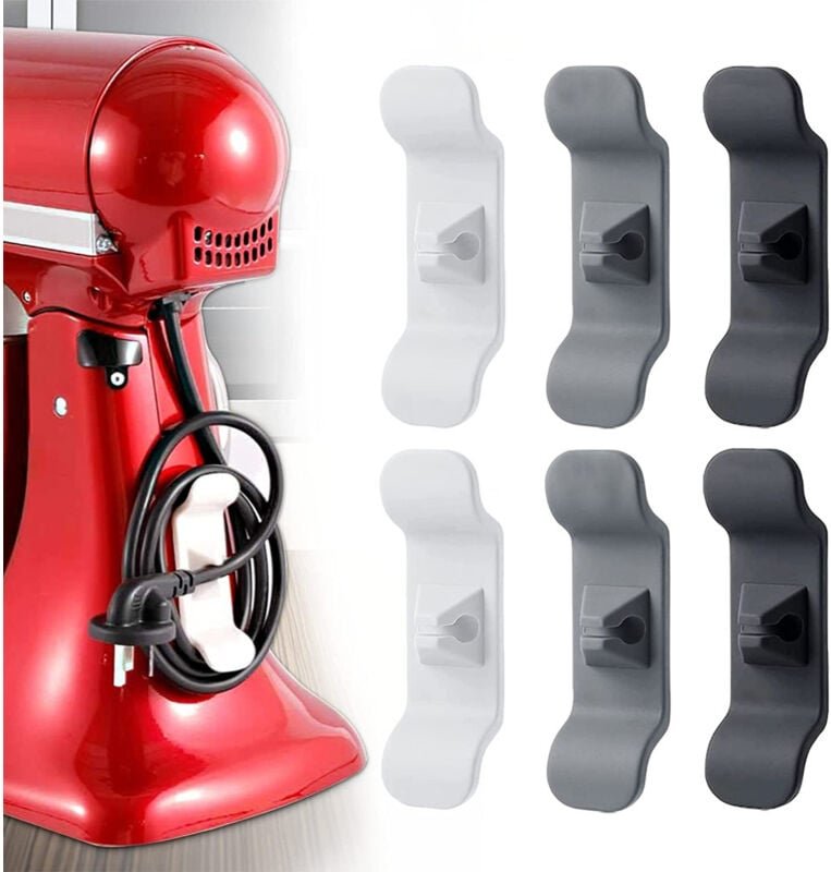 Thumbnail - Kabel-Organizer, 6 Elektrokabel-Organizer für Geräte, Kabel-Organizer, Kabelhalter für Haushaltsgeräte, Mixer, Kaffeemas...