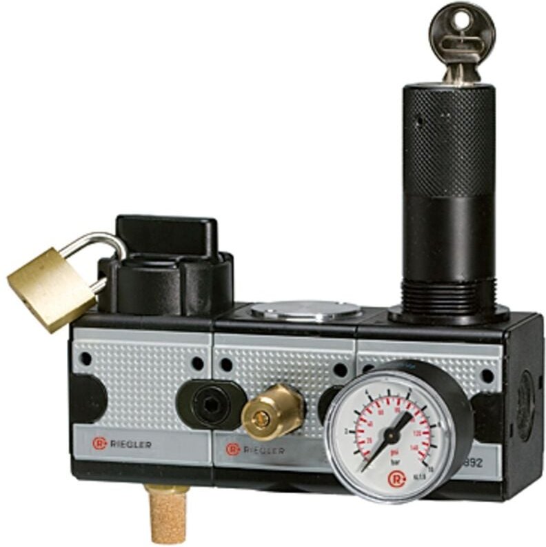 Wartungsstation safety »multifix«, kh-av-dr, BG3, g 1/2, 2-10 bar - Riegler