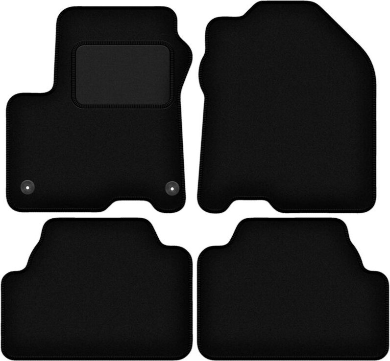 Schwarze Velours-Fußmatten für: Hyundai Kona EV / Electric Crossover (2017-)