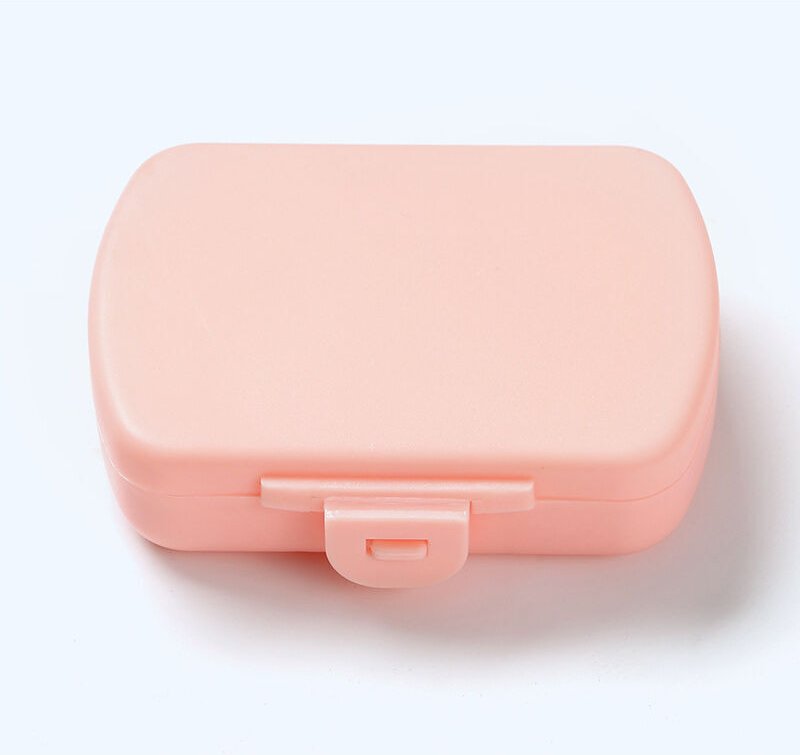 KZQ - Portapillole portatile mini portapillole in plastica con 6 scomparti, per conservare vitamine, farmaci e altro, ro...