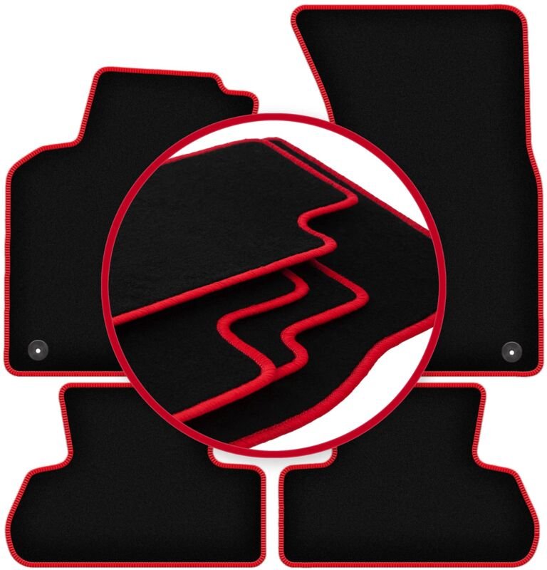 CARLUX-RED Autofußmatten für: Audi Q5 I SUV (2008-2017)