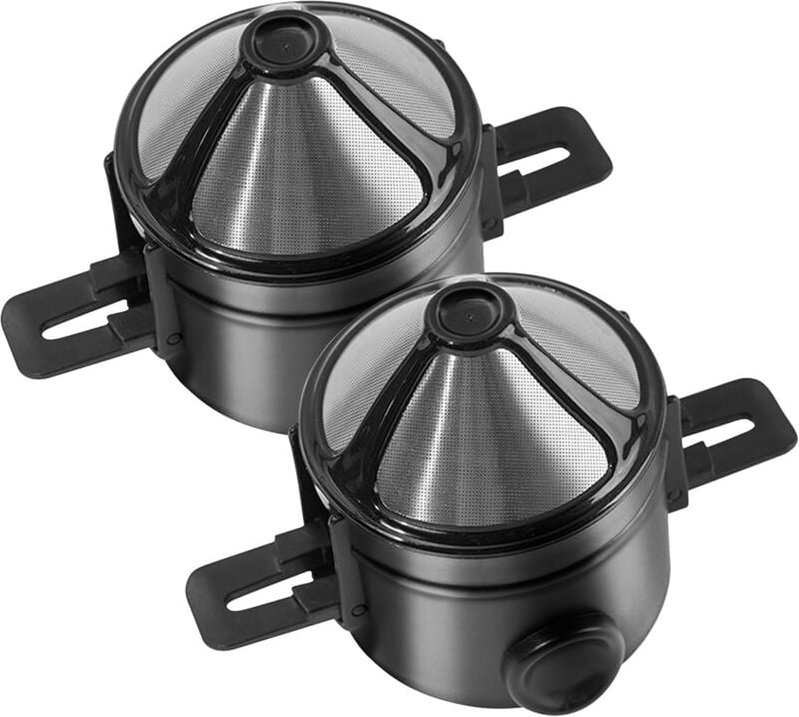 Thumbnail - Tlily - 2 StüCke Faltbarer Kaffee Filter Edelstahl Tropfkaffee Tee Halter Wiederverwendbarer Papierloser ÜBergießEn Trop...