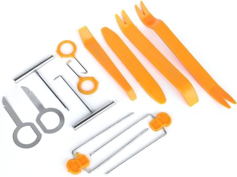 12-teiliges Autoradio-Entfernungswerkzeug, Innenverkleidung, Auto-Stereo-Installationswerkzeug, Türverkleidungsclip-Entf...