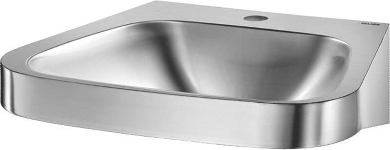 Delabie WT FRAJU Hahnloch D35 mittig ohne Überlauf Edst. 1.4301 sat.