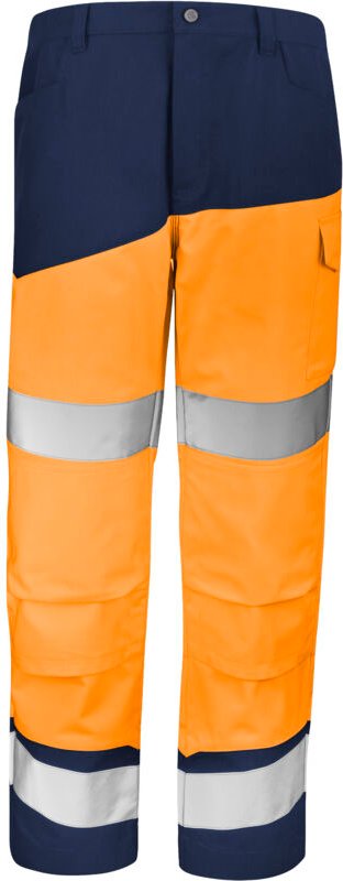 Hosen Mit Knie-Taschen Fluo Safe Xp Orange Fluo/ Marineblau 3xl - Fr(60-62)