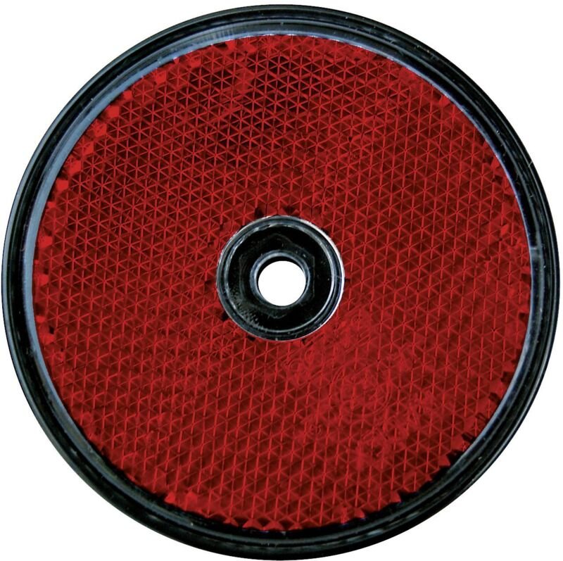 Reflektor rund rot 2 Stück Anhängerzubehör - LAS