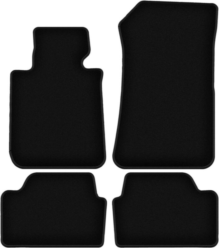 BASIC schwarze Veloursmatten für: BMW X1 E84 SUV (2004-2011)