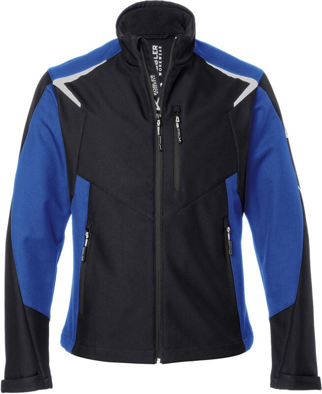 Kübler Jacke bodyforce Ultrashell schwarz/kbl.blau Gr. m