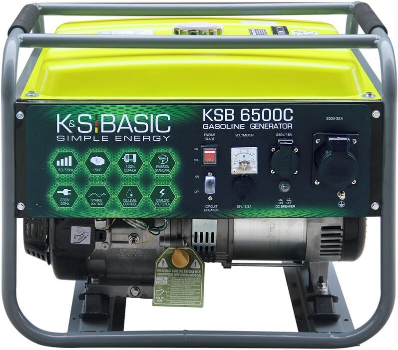 Könner&söhnen - ks basic 6500C Stromerzeuger Strom generator Benzin Notstromaggregat 5500 Watt