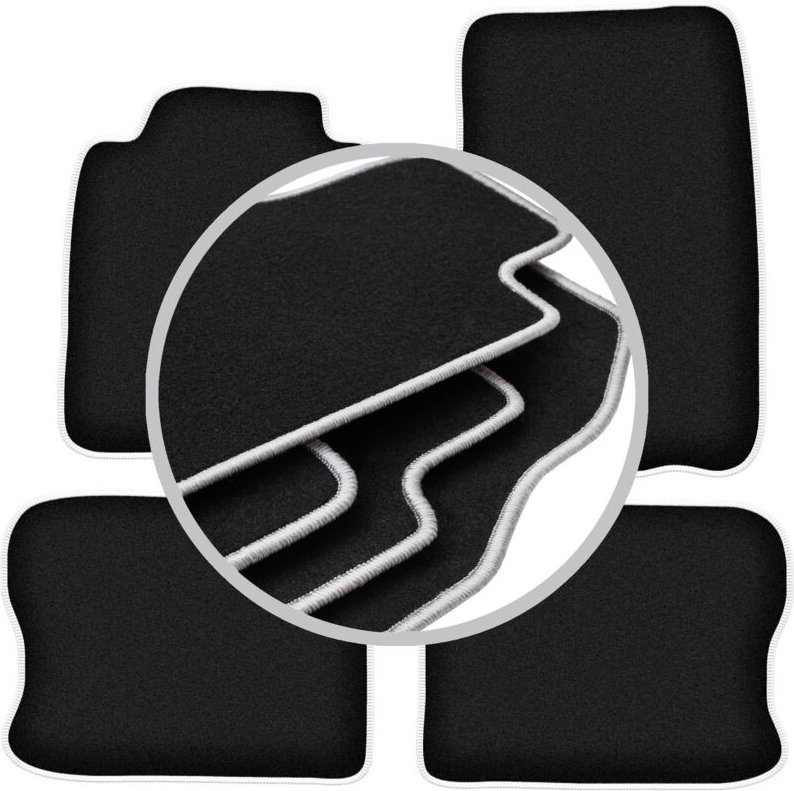 CARLUX-SILVER Autofußmatten für: Volvo 240 / 260 Kombi, Limousine (1974-1993)