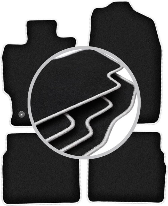 CARLUX-SILVER Autofußmatten für: Mazda 6 II GH Limousine, Kombi, Liftback, Fließheck (2007-2012)