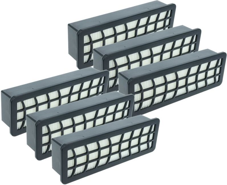 vhbw 6x Staubsaugerfilter Ersatz für Zelmer ZVCA752S, 919.0080 für Staubsauger - HEPA-Filter Schwarz Weiß