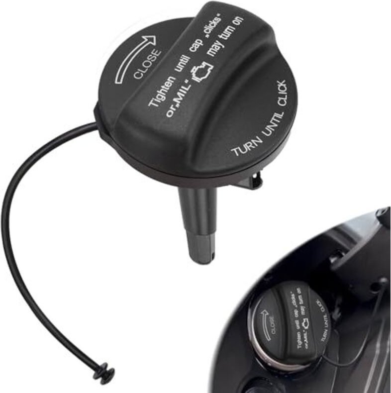 Tankdeckel mit Halteband kompatibel mit BMW E39 E46 E60 E61 E84 E87 E90 E91 E92 F10 F20 F30 F31, Mini Cooper R55 R56 R57...