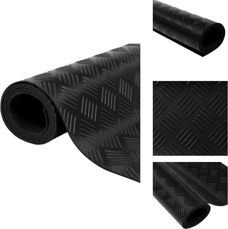 Gummimatte Anti-Rutsch 2 x 1 m Riffelblech-Design - Gummimatte - Anti-Rutschmatte - Bodenmatte - Riffelblech Design - Sc...