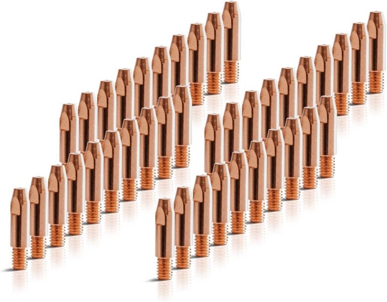 STAHLWERK 40 x Stromdüsen AK25 MB25 Kontaktdüsen M6x28 0,8 mm MIG MAG