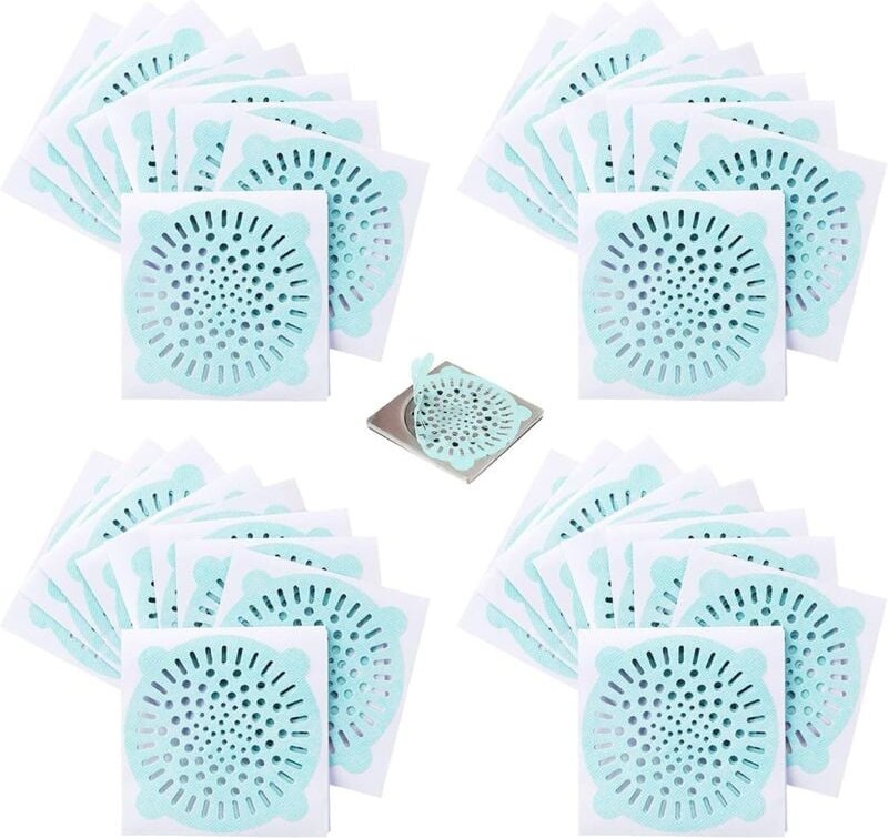 40 Stück Duschhaarfilter, Duschhaarfänger, Waschbeckenfilter, Bodenablauffilter, Badewanne, Waschbeckenfilter, Kanalisat...