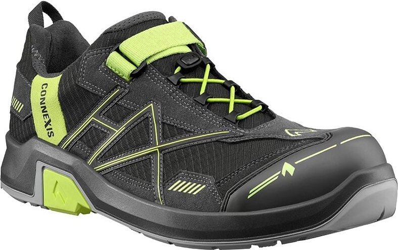 Haix - Sicherheitshalbschuh connexis grey /citrus Safety t S1 Low Gr. 45 (UK10)